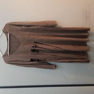 Lauren Vidal Brown Dress Size XL